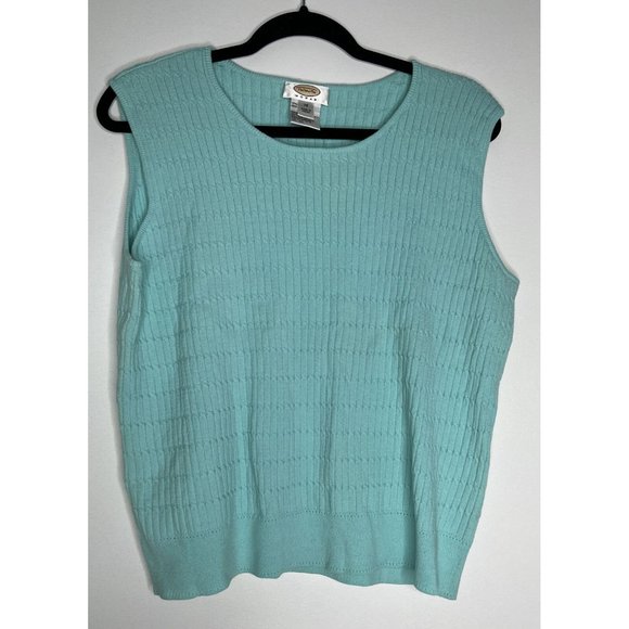 Talbots Vintage 2X Blue Sweater Vest NWT New - Picture 1 of 5